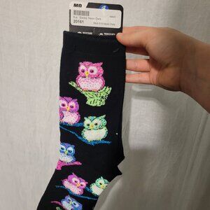 NWT Neon Owl Socks Medium